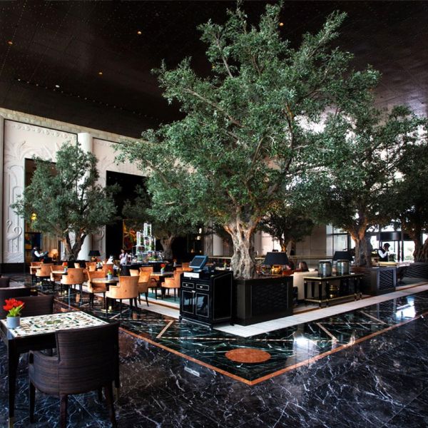 Naturstein für Podium, Fassade Aussen, Zimmer und Suiten im Four Seasons Hotel in Bahrain